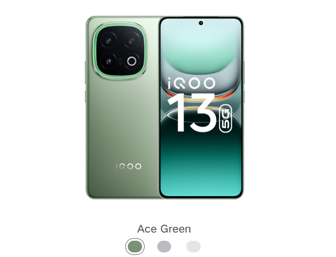 iQOO 13 Ace Green स्पेशल एडिशन स्मार्टफोन
