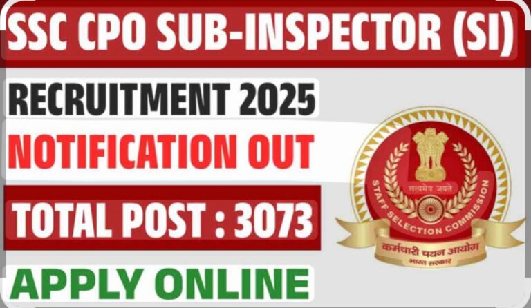SSC CPO Recruitment 2025